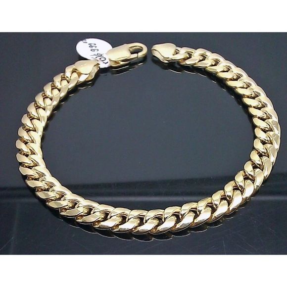Other - REAL 10K Gold Cuban Link Bracelet 6mm Thick 8"